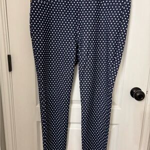 MICHAEL Michael Kors Navy and White Polka Dot Pants